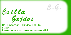 csilla gajdos business card